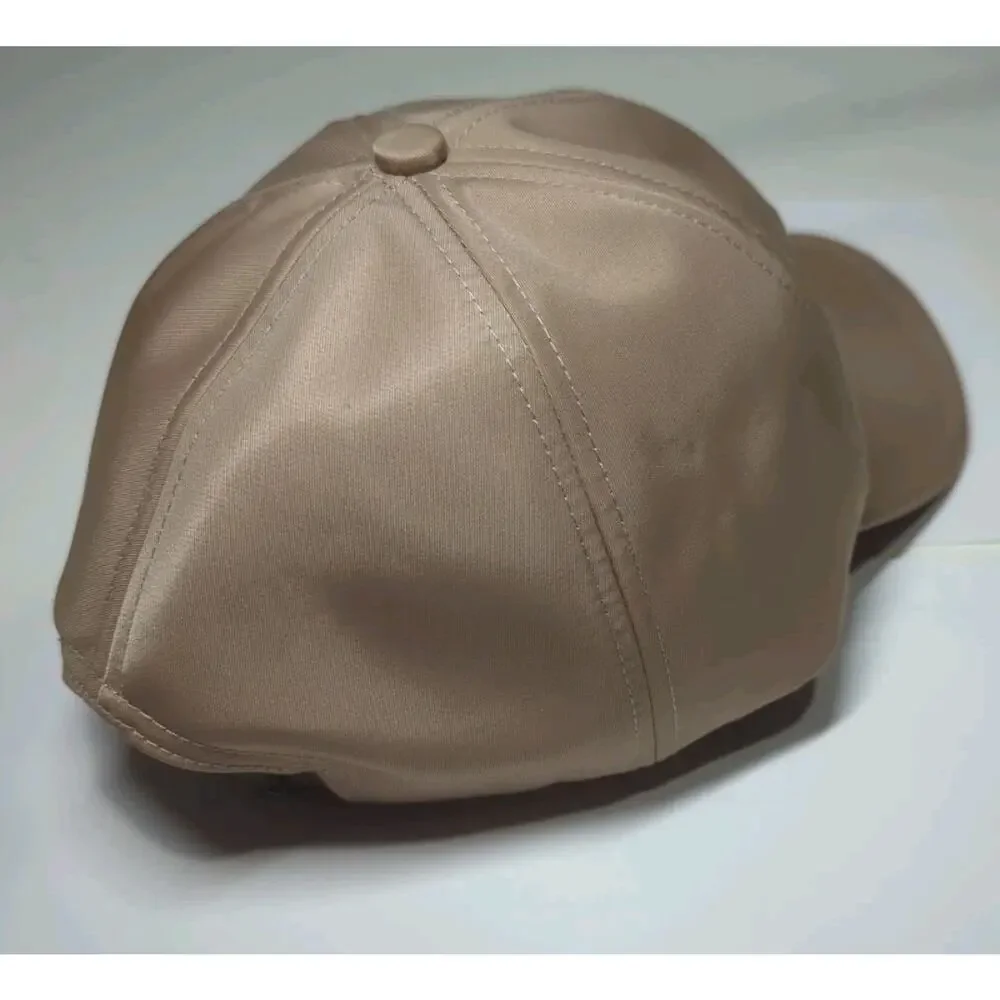 Alo Yoga Satin Off Duty Cap Baseball Hat Limited Edition Taupe